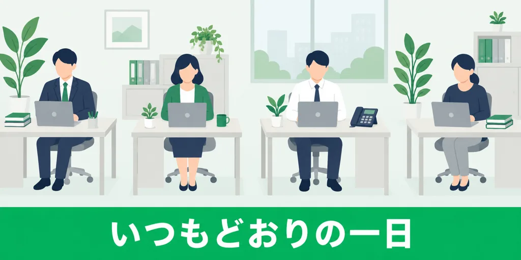 いつもどおりの一日