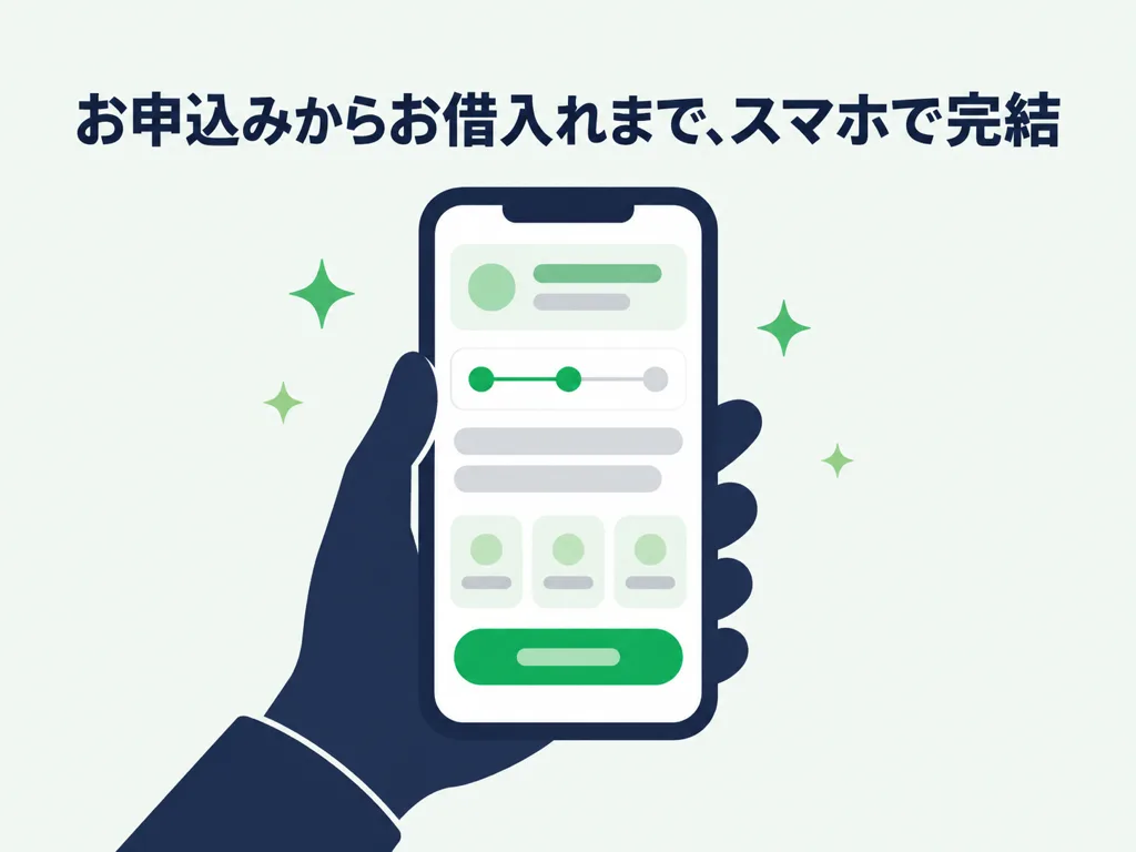 お申込みからお借入れまでスマホで完結