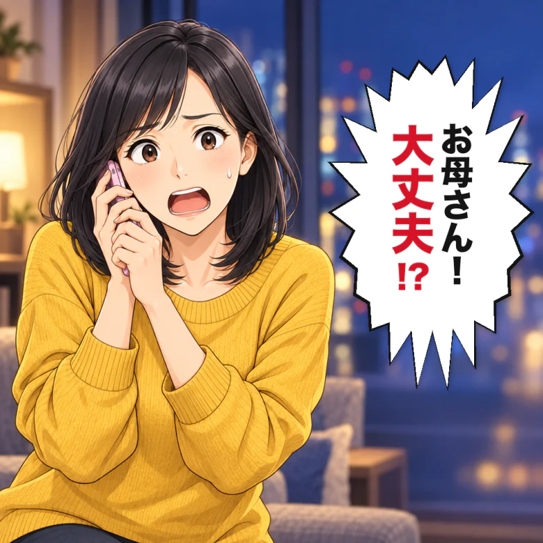 東京の娘からの電話