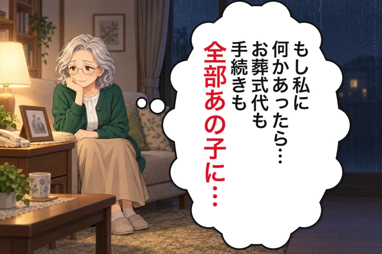 電話を切ってひとり考え込む母