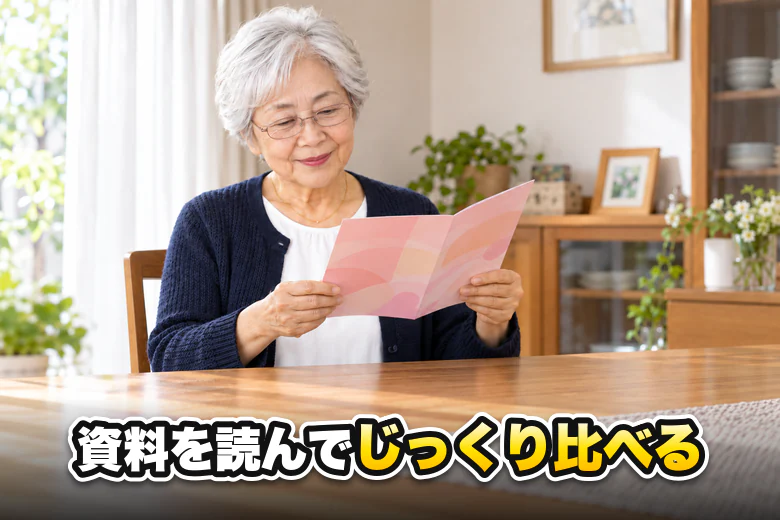 資料を読む女性