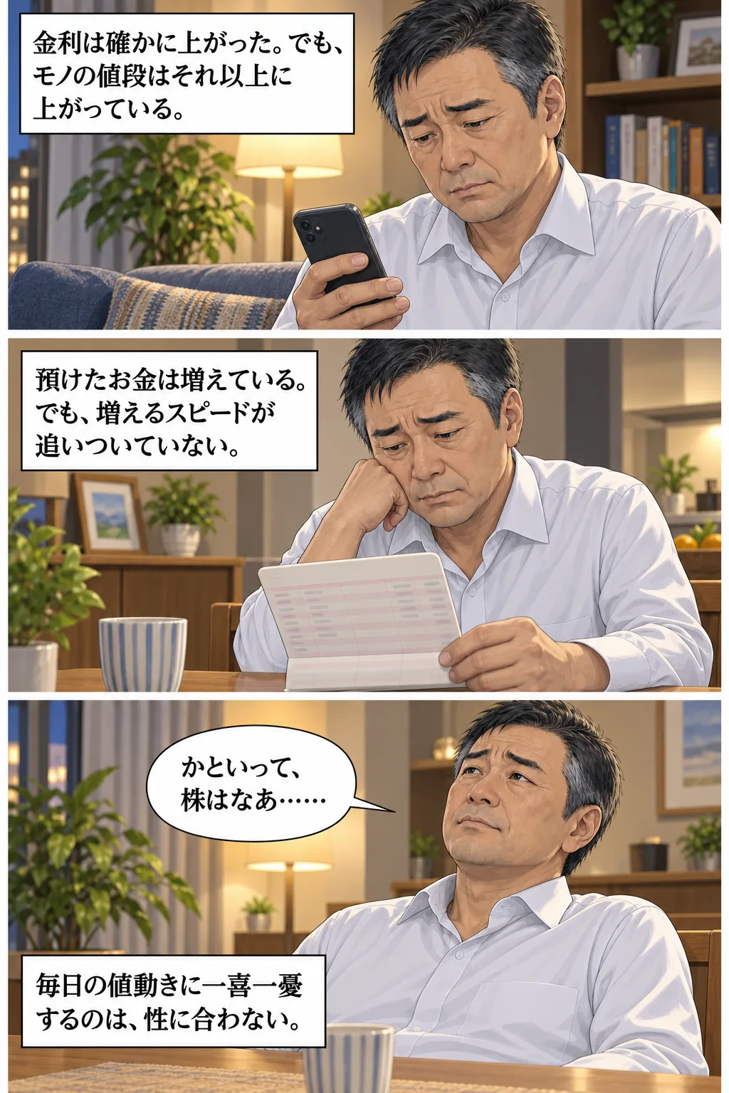 預けたお金は増えているが、増えるスピードが追いついていない