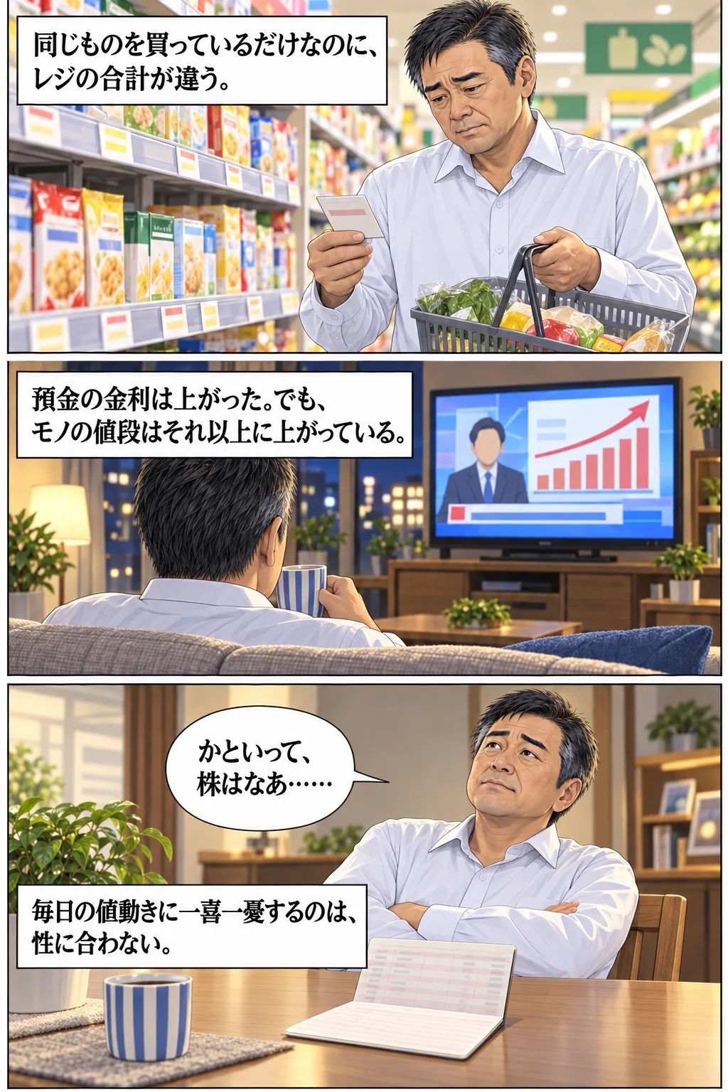 預けたお金は増えているが、増えるスピードが追いついていない