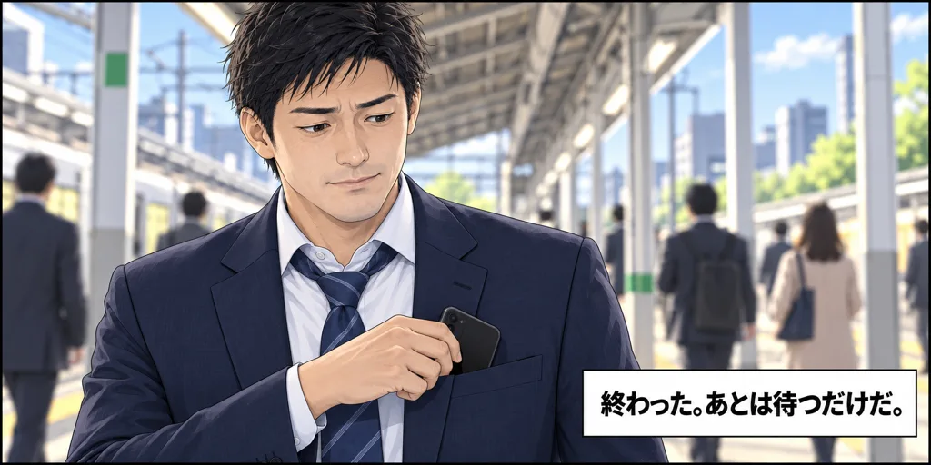終わった。あとは待つだけだ。