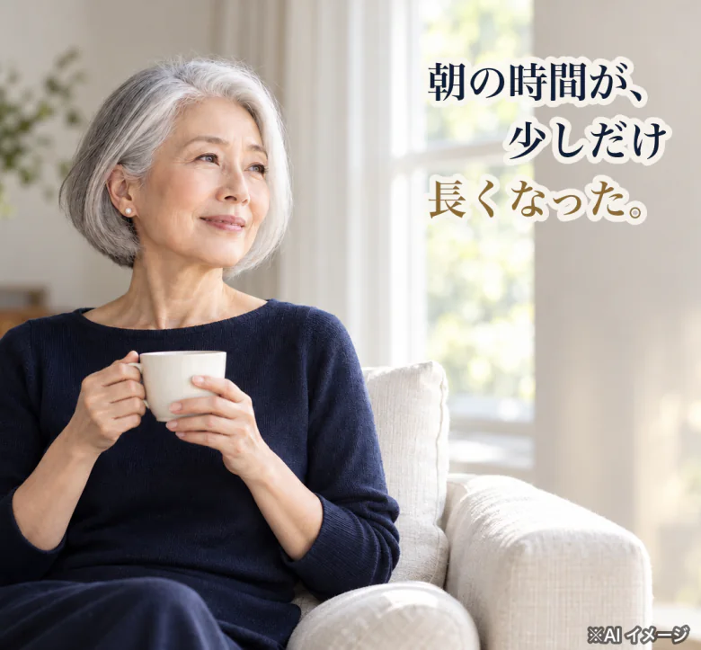朝の時間が、少しだけ長くなった。